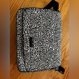 Vera Bradley black and white laptop bag